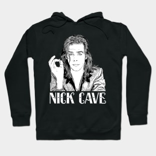Retro Nick Cave smokes style Classic 80s Hoodie